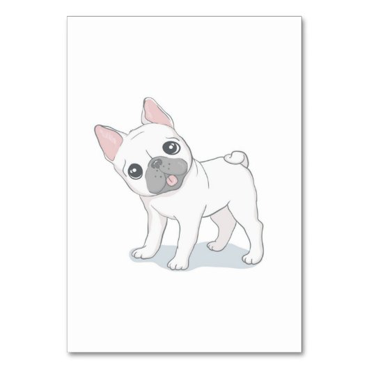 かわいい犬の子犬 |ギフト愛犬家 テーブルナンバー (正面)