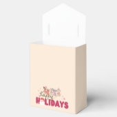 かわいい犬の家族または事業のフラットホリデーカード フェイバーボックス (オープン)