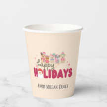 かわいい犬の家族やビジネスフラットホリデーカード