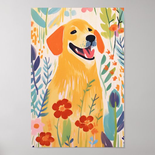 かわいい犬の庭|過去記事 ポスター (正面)