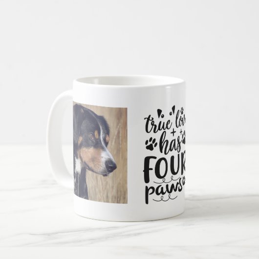 かわいい犬の引用文 |犬の恋人2の写真  コーヒーマグカップ (正面左)