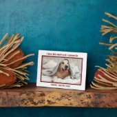 かわいい犬の恋人の写真 フォトプラーク (側面)