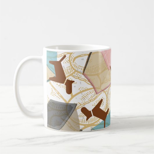 かわいい犬の恋人の本恋人 コーヒーマグカップ (左)