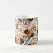 かわいい犬の恋人の本恋人 コーヒーマグカップ (中央)