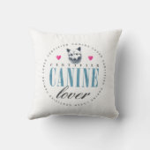 かわいい犬の恋人サモエイ クッション (裏面)