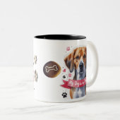 かわいい犬の恋人ツートーンマグカップ ツートーンマグカップ (正面右)