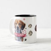 かわいい犬の恋人ツートーンマグカップ ツートーンマグカップ (正面左)