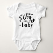 かわいい犬の恋人ペット妊娠が発表 ベビーボディスーツ (正面)