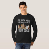 かわいい犬の恋人Tの人々について私が何を好きか知っている Tシャツ (正面フル)