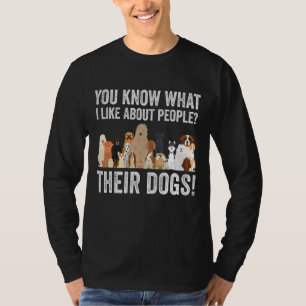 かわいい犬の恋人Tの人々について私が何を好きか知っている Tシャツ