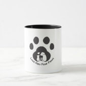 かわいい犬の愛マグ マグカップ (中央)