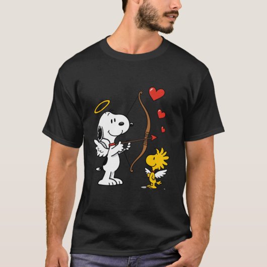かわいい犬の愛 Tシャツ (正面)