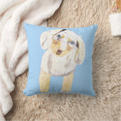 かわいい犬の散歩 クッション (ブランケット)