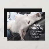 かわいい犬の最高のパパと友の写真 ポストカード (正面/裏面)