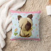 かわいい犬の枕 クッション (ブランケット)