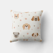 かわいい犬の枕 クッション (裏面)