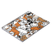 かわいい犬の柄のノート ノートブック (左側)