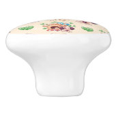 かわいい犬の模様 セラミックノブ (側面)