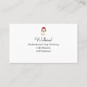 かわいい犬の歩く/グルーミングロイヤリティカード ロイヤリティカード (裏面)