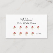 かわいい犬の歩く/グルーミングロイヤリティカード ロイヤリティカード (正面)