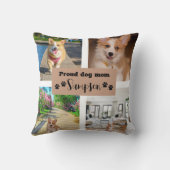 かわいい犬の母のカスタム写真 クッション (裏面)