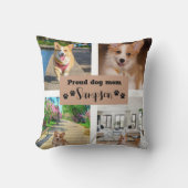 かわいい犬の母のカスタム写真 クッション (正面)