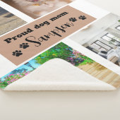 かわいい犬の母のカスタム写真 シェルパブランケット (3/4)