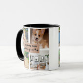 かわいい犬の母のカスタム写真 マグカップ (正面左)