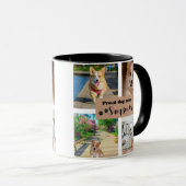 かわいい犬の母のカスタム写真 マグカップ (正面右)