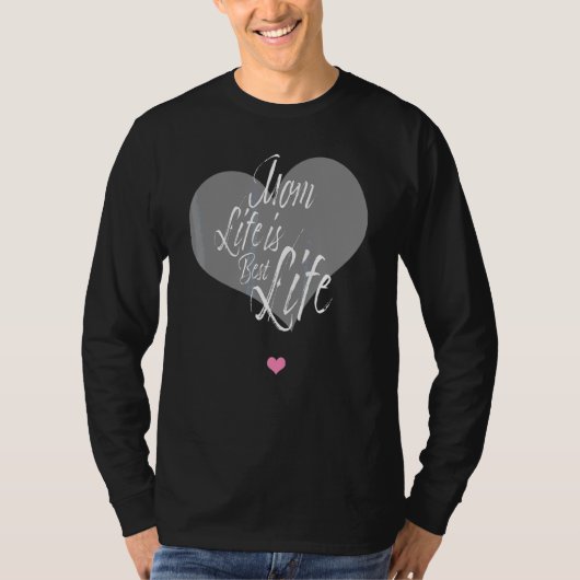 かわいい犬の母の人生最高のは女性のハート Tシャツ (正面)