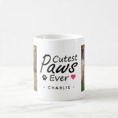 かわいい犬の母の写真の記念品プレゼント コーヒーマグカップ (中央)