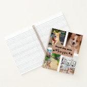 かわいい犬の母カスタムの写真雑誌 ノートブック (内部)