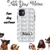 かわいい犬の漫画の名前ケースメイトiPhoneケース Case-Mate iPhoneケース