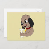 かわいい犬の漫画はがき ポストカード (正面/裏面)