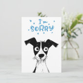 かわいい犬の漫画誕生日おもしろいベレードカード (スタンド正面)