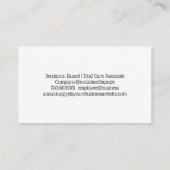 かわいい犬の漫画 | 前足とボーンのパターン 名刺 (裏面)