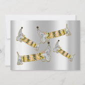 かわいい犬の甘い16th誕生日パーティシルバーグレイ 招待状 (裏面)