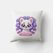 かわいい犬の生活が前足でかわいい装飾でよい クッション (裏面)