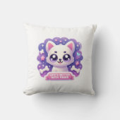 かわいい犬の生活が前足でかわいい装飾でよい クッション (正面)