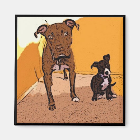 かわいい犬の磁石 マグネット (正面)