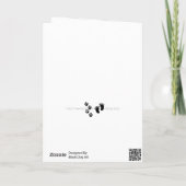 かわいい犬の祖父母の妊娠告知カード ノートカード (裏面)