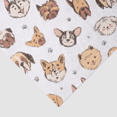 かわいい犬の種類のパターン  薄葉紙 (詳細)