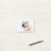 かわいい犬の肖像画 ポストイット (デスク上)