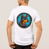 かわいい犬の肖像 トライブレンドＴシャツ (裏面)