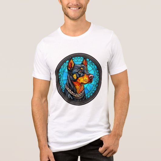 かわいい犬の肖像 トライブレンドＴシャツ (正面)
