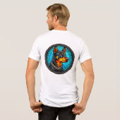 かわいい犬の肖像 トライブレンドＴシャツ (裏面全面)