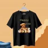 かわいい犬の花 Tシャツ