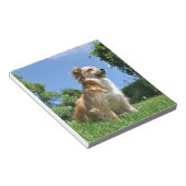 かわいい犬の草 ノートパッド (アングル)