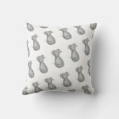 かわいい犬の装飾用クッション クッション (裏面)