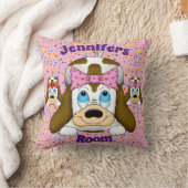 かわいい犬の角枕 クッション (ブランケット)